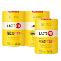 (3통)종근당건강 락토핏 생유산균 골드80 160g 3개, 80포/160g, 3통