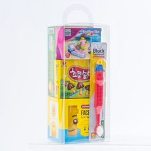 어린이날 단체선물 옥스포드 투명 손잡이 구디백 [무료라벨] 어린이집 유치원 친구 생일 답례품 과자선물세트 주일학교 달란트 시장 선물, 옥스포드 투명 손잡이 (남아블록)