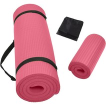 Aucied NBR 10mm 요가매트 무릎매트 가방, 핑크