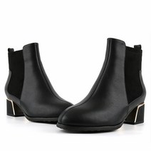 니콜리피지오 여성용 미들힐 소가죽 앵클부츠