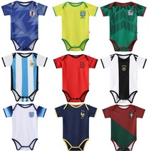 2022 FIFA 카타르 월드컵 대한민국 국대 유니폼 유아동 베이비 아기 축구유니폼 롬퍼 바디슈트 브라질 아르헨티나 멕시코 독일