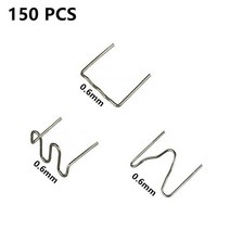 플라스틱 용접기 총 핫 스테이플러 기계 PVC 수리 자동차 범퍼 도구에 대한 납땜 인두, 150PCS-3 types, 11 150PCS-3 types, 1개