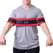 Sling Shot Mark Bell 푸시업 운동 보조 밴드 남성 및 여성용 벤치 프레스 딥 지원 (레벨 1 텐션 레드/블랙 XL), Red with Black