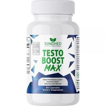 Sundhed Natural Testo Boost Max (60캡슐) - 남성용 천연 테스토스테론 부스터 효과가 있는 강화 보충제제, 60캡슐x1병