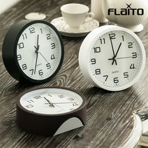 바보사랑 국산 플라이토 모던 무소음 탁상 벽시계 17cm.플라이토, 모던17cm블랙
