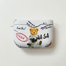 AOHAO 소니 WF-1000XM3 캐릭터 쿨한 곰돌이 PC 하드케이스, 우주인