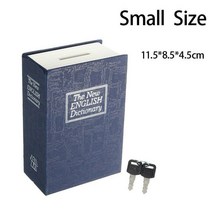 소형 금고 개인 업소용 돈통 중형 비밀번호 지문 간이 미니, 125mm blue W Keys