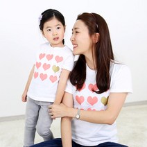 코코바닐라 반팔 9하트 가족티