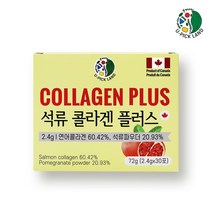 석류콜라겐플러스 연어콜라겐 저분자피쉬콜라겐 석류파우더 비타민C 엘라스틴 히알루론산 나이아신 폴리페놀 엘라그산 칼슘 철분 프락토올리고당 자일리톨 1일 1포 캐나다직수입, 1개