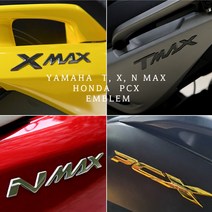 야마하 T X N MAX 혼다 PCX 이니셜 엠블럼 바이크 스쿠터 엠블럼, D타입(PCX)=01.블랙