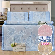 예홈 여름 매트 대자리 쿨매트 매트리스 커버 침대 패드 _3컬러, 핑크