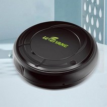 자취방 원룸 로봇형 청소기 자동 리모컨 2 in 1 로봇 진공 룸 청소 2000PA 강력한 흡입 소형 입자 용 스마트 스위핑 코너 대리석 바닥, Black