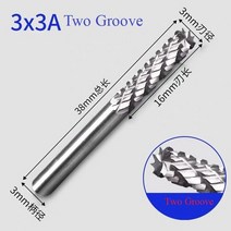 텅스텐 카바이드 로터리 파일 하드 합금 버 드릴 비트 조각 커터 3mm 생크 그라인딩 헤드, [02] 3X3F, 3X3A2