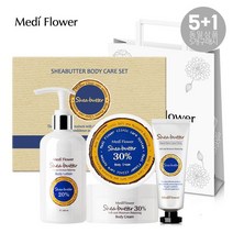 메디플라워 쉐어버터 바디케어 세트 바디크림+바디로션+핸드크림 +쇼핑백, 단일옵션