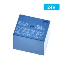 릴레이 SRD-03VDC-SL-C SRD-05VDC-SL-C SRD-06VDC-SL-C SRD-09VDC-SL-C SRD-12VDC-SL-C 3V 5V 6V 9V 12V 24V 4, [06] 24V
