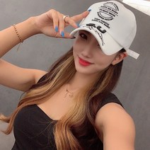 꾸안꾸 유니크 로고 남여공용 심플 테터링 볼캡 화이트 4color