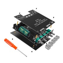 오디오 블루투스 앰프 TB21 사운드 파워 보드 2.1 채널 미니 무선 디지털 모듈 50W x 2 100W 서브 우퍼 TPA3116D2, [02] Upgraded version