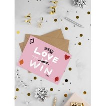 피스바이문라잇 [5x7] LOVE IS WIN 러브 이즈 윈 엽서, 단품