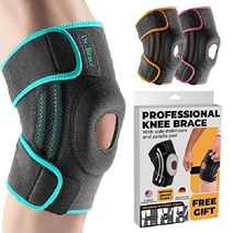 DR BRACE 등산 무릎 보호대 젤 패드 니 슬리브 헬스 스트랩, 지구
