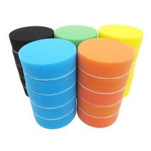 25pcs 폼 폴리싱 패드 키트 3 인치 스폰지 버핑 패드 왁스 애플리케이터 패드 자동차 폴리셔 샌딩 왁싱 바디 수리 연마, 혼합 25pcs