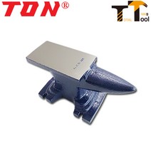 TON 대장간모루(앤빌)11LBS 110x220mm 대장간앤빌 철보조대 지지대 철덩어리 철받침대 아데방 엔빌 쇠모루