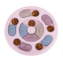 고양이먹이퍼즐 간식장난감 먹이장난감 강아지 퍼즐 장난감 슬로우 피더 인터랙티브 증가 IQ 푸드 디스펜서 천천히 미끄럼 방지 그릇 먹기 애완동물 고양이 개 훈련 게임, 02