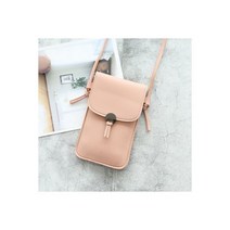 뉴 여름 여성 야외 포켓 지갑 크로스 바디 가방 심장 모양의 장식 휴대 전화 화면 터치 매일, pink 1