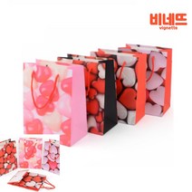 고급 쇼핑백 고급종이쇼핑백 의류쇼핑백 주얼리쇼핑백, 큰 레드화이트