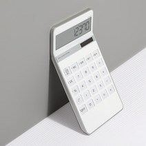 책상인테리어 휴대용 태양열 10자리 세련 전자계산기 펜션용 업소용 가계부용 마트용, 블랙
