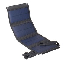 태양광 패널 인버터 설치 태양열 30W 5V USB 전지 팩 휴대용 방수 야외 캠핑 비상 접이식 전원 배터리 셀 충전기 휴대 전화, 04 20W 5V four fold