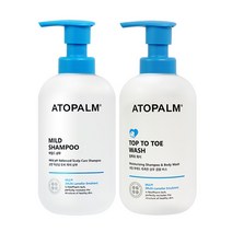 아토팜 마일드 샴푸 300ml+탑투토 워시 300ml 2종세트, 샴푸300ml+탑투토워시300ml