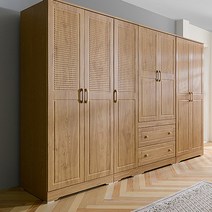 [2만원★즉시할인]장인가구 세이지 K3 2400 옷장세트, 아카시아화이트