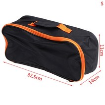 차량용청소기 무선 핸디형 핸드형 소형 미니 청소기1 pcs 블랙 자동차 마모 방지 지퍼 클로저 손잡이가있는 실용적인 보관 케이스 내구성 휴대용 파우치 진공 청소기 도구 가방, GFHG0199-S