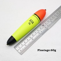 Sea & Rock-EVA 낚시 수레 10g 15g 20g 30g 40g 50g 60g amo 부표 찌 장거리 캐스팅 큰 배 (배터리 없음), 60g 1개