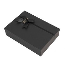 모던블랙 리본 선물상자 35.5x25cm 기프트박스9-23, 없음
