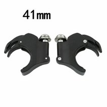 오토바이윈실드 윈드가드 앞 포크 윈드실드 스크린 클램프 할리 다이나 스포, 41mm Black