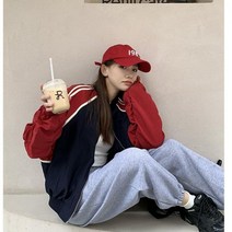 크롭 점퍼 자켓 봄 경량 바람막이 아우터 숏 야구