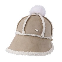 힐크릭 여성 에코퍼 트림 승마 모자 2HCHTW1818, BEIGE