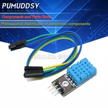 온도센서 모듈DHT11 온도 및 상대 습도 센서 모듈 Diy 키트용 케이블 포함, 한개옵션0