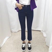 더탑 여성용 겨울청바지 기모밴딩바지 일자청바지