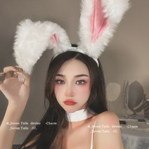 헤어액세서리 토끼 귀 크리스마스 뽀글이 발브라켓 짐승의 악세사리 COS 바니걸 큐트 머리띠 3709672666