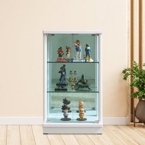 큐물러스 600 유리 장식장 양주장 3단, 색상 선택:01. 화이트
