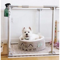강아지 팬스 투명 울타리 개 반려견 펜스 토끼 애견, 스타 블랙(91 CM)