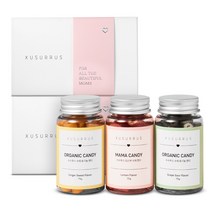 [수수루스] 입덧캔디 세트(레몬 포도 진저) - 임산부 선물 유기농 수제사탕 건강간식, 2개, 225g