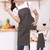 캔버스 서스펜더앞치마카키브라운 카페복장 정장멜빵 반팔쉐프복 정비앞치마 주방허리앞치마 주간보호유니폼 캠핑용앞치마 나일론앞치마