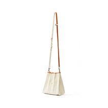 조셉앤스테이시 Lucky Pleats 캔버스 Cross Mini IvoryCream