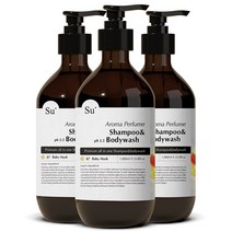 수오가닉 퍼퓸 샴푸워시 베이비머스크 1000ml 3개