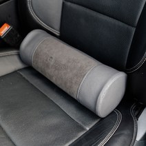 뫼르소 샤무드 알칸타라 차량용 요추 목 쿠션 허리 받침대 자동차 고급 헤드 베게 보호대 휴대용 기내 여행 소파 사무실 의자 목거치대 피로감완화 무독성 안전성인증 국내산 최고의품질, 다이아블랙