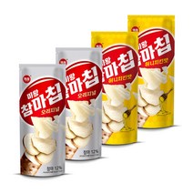 (유통기한 임박제품) 미왕 참마 칩 오리지널맛 2봉 + 허니치킨맛 2봉 90g 참마 프레이크 야채칩 마칩 간식 안주, 4봉