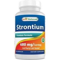 베스트네츄럴스 스트론튬 Strontium 680mg 프리미엄 포뮬라 써드 파티 90개입